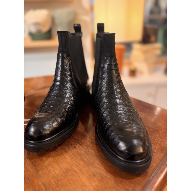BOOTS NOIR PYTHON BOOTS NOIR PYTHON