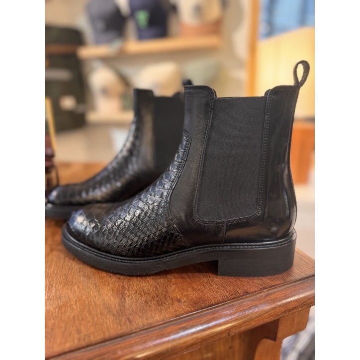 BOOTS NOIR PYTHON BOOTS NOIR PYTHON