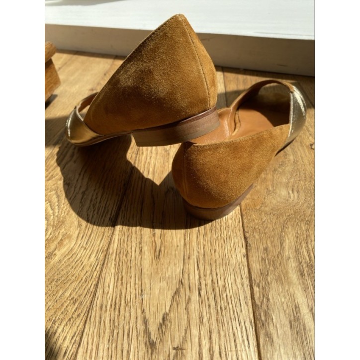 BALLERINE OPEN TOE CAMEL BALLERINE OPEN TOE CAMEL