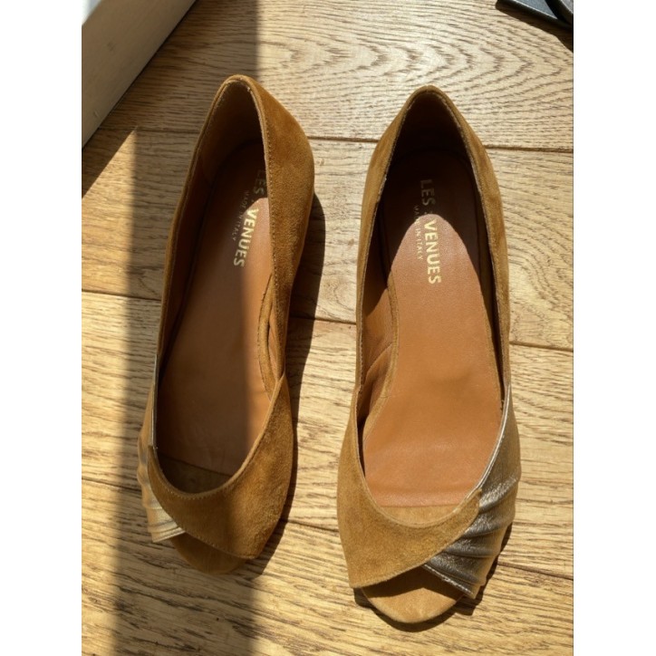 BALLERINE OPEN TOE CAMEL BALLERINE OPEN TOE CAMEL