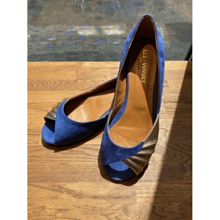 BALLERINE OPEN TOE BLEUE BALLERINE OPEN TOE BLEUE