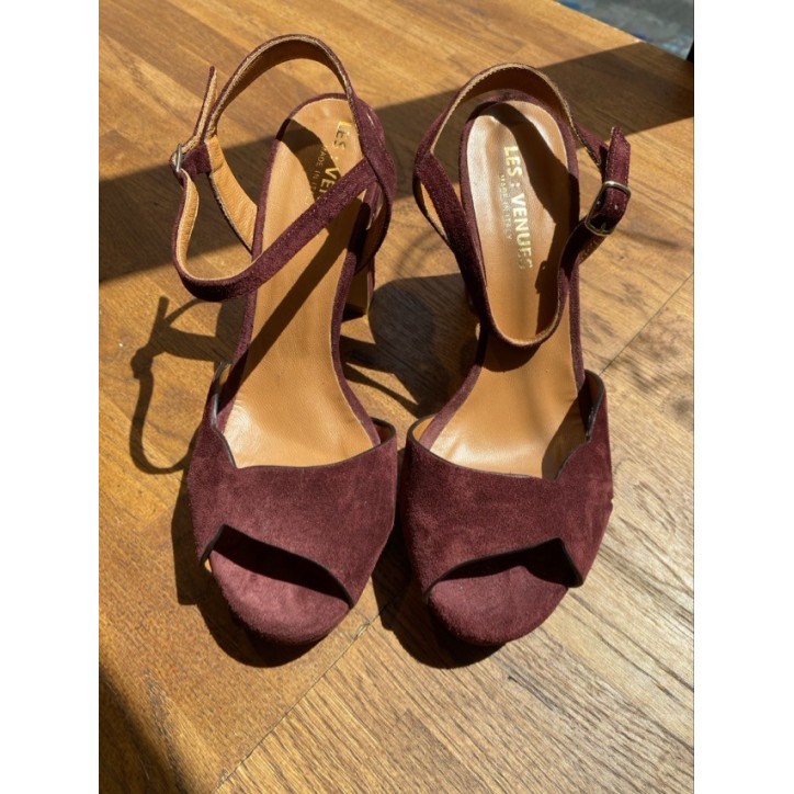 SANDALE TALON BORDEAUX SANDALE TALON BORDEAUX