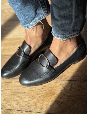 MOCASSIN TOMBOY CHIC NOIR