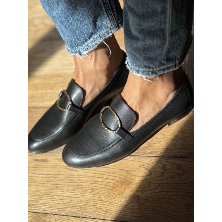 MOCASSIN TOMBOY CHIC NOIR