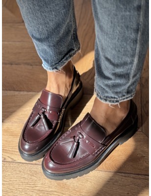 MOCASSIN PAMPILLES A9046 BORDEAUX
