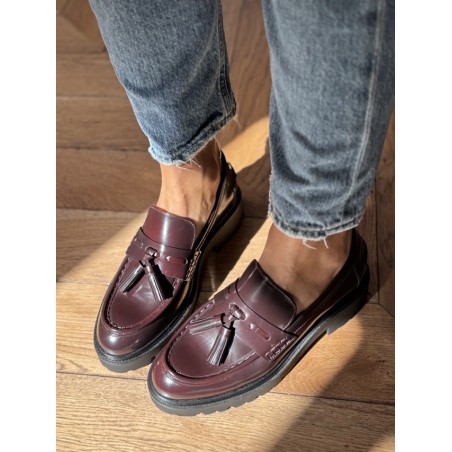 MOCASSIN PAMPILLES A9046 BORDEAUX
