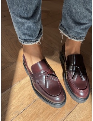 MOCASSIN PAMPILLES A9046 BORDEAUX