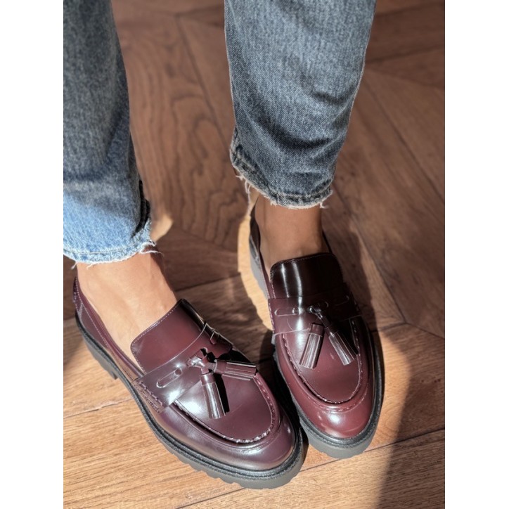 MOCASSIN PAMPILLES A9046 BORDEAUX