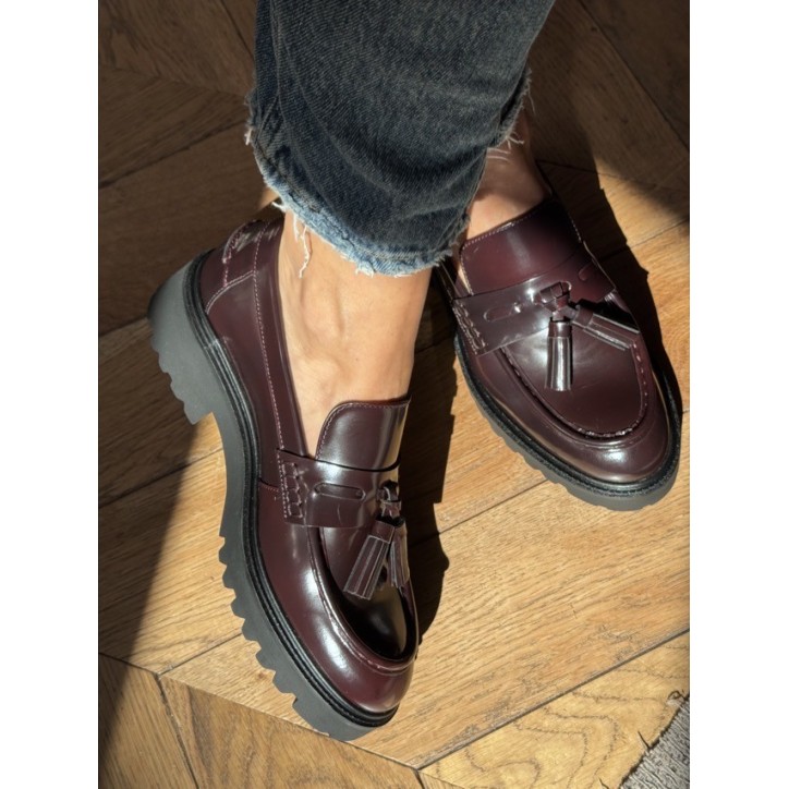 MOCASSIN PAMPILLES A9046 BORDEAUX