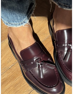 MOCASSIN PAMPILLES A9046 BORDEAUX