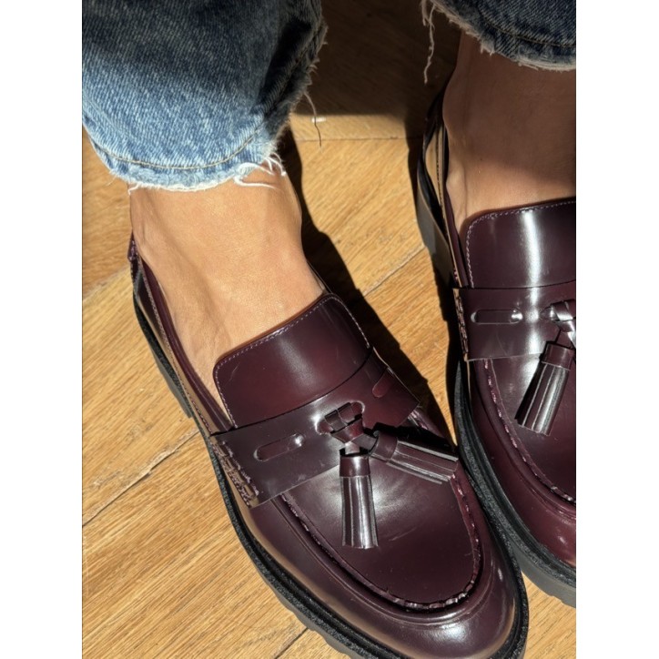 MOCASSIN PAMPILLES A9046 BORDEAUX