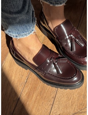 MOCASSIN PAMPILLES A9046 BORDEAUX