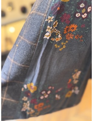 VESTE CARREAUX BRODÉE