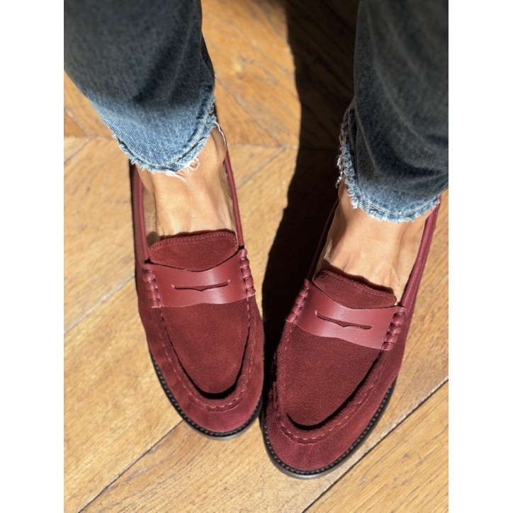 PENNY LOAFER SUEDE BORDEAUX PENNY LOAFER SUEDE BORDEAUX