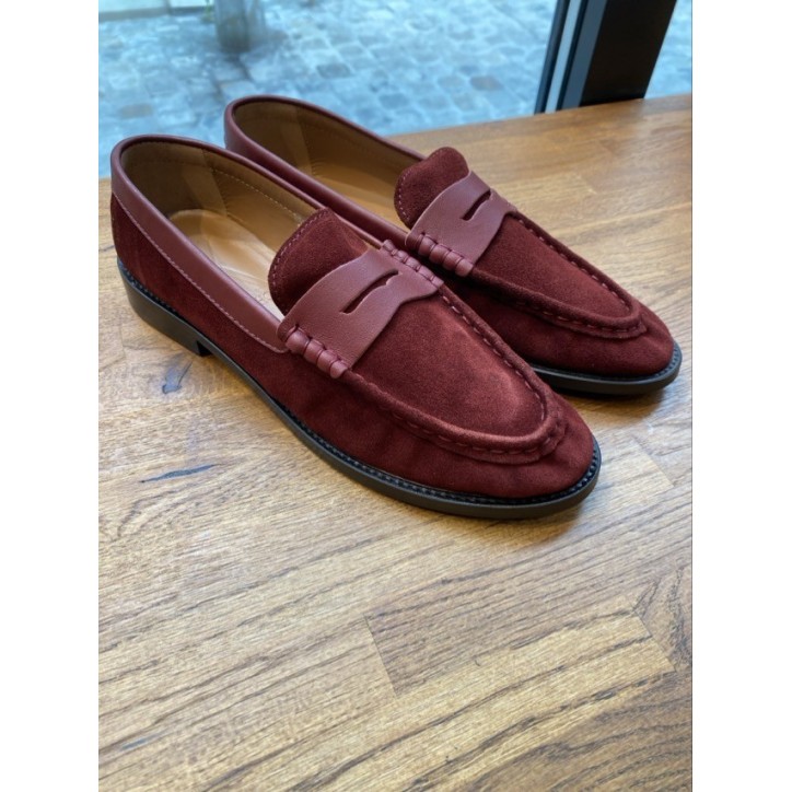 PENNY LOAFER SUEDE BORDEAUX PENNY LOAFER SUEDE BORDEAUX