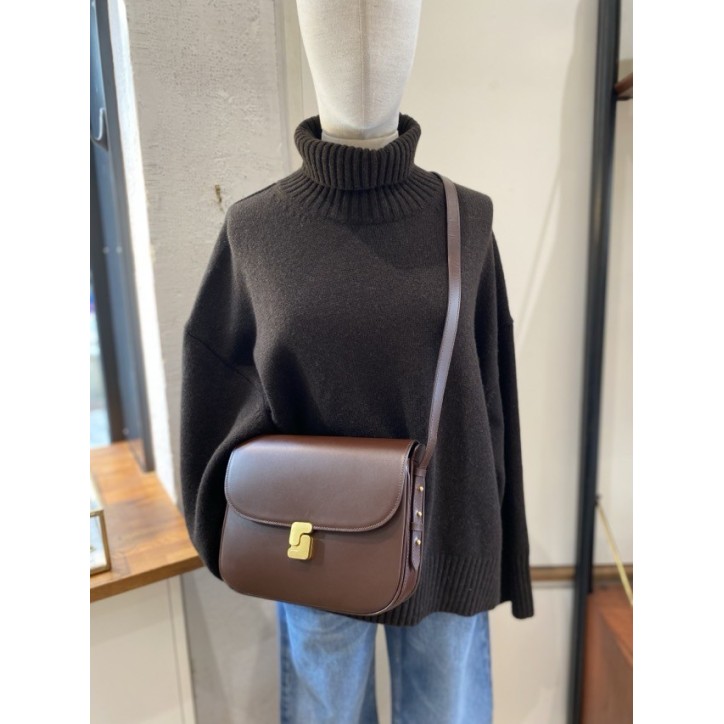 PULL COL ROULÉ LAINE CHOCOLAT PULL COL ROULÉ LAINE CHOCOLAT
