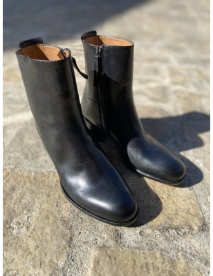 BOOTS ADELE CUIR NOIR