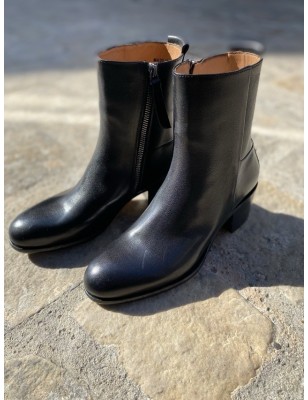 BOOTS ADELE CUIR NOIR