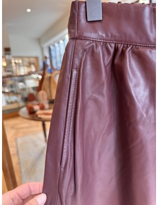 JUPE CLAUDE CUIR AGNEAU