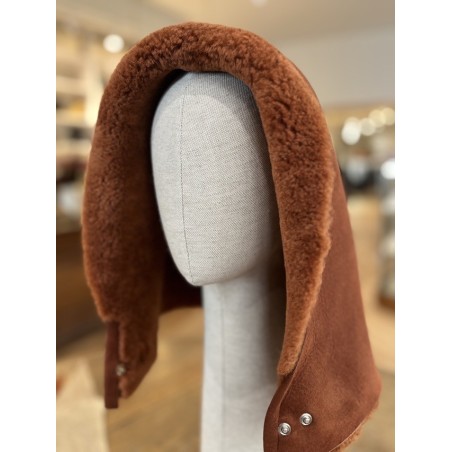 CAPUCHE CAGOULE EN PEAU DE MOUTON