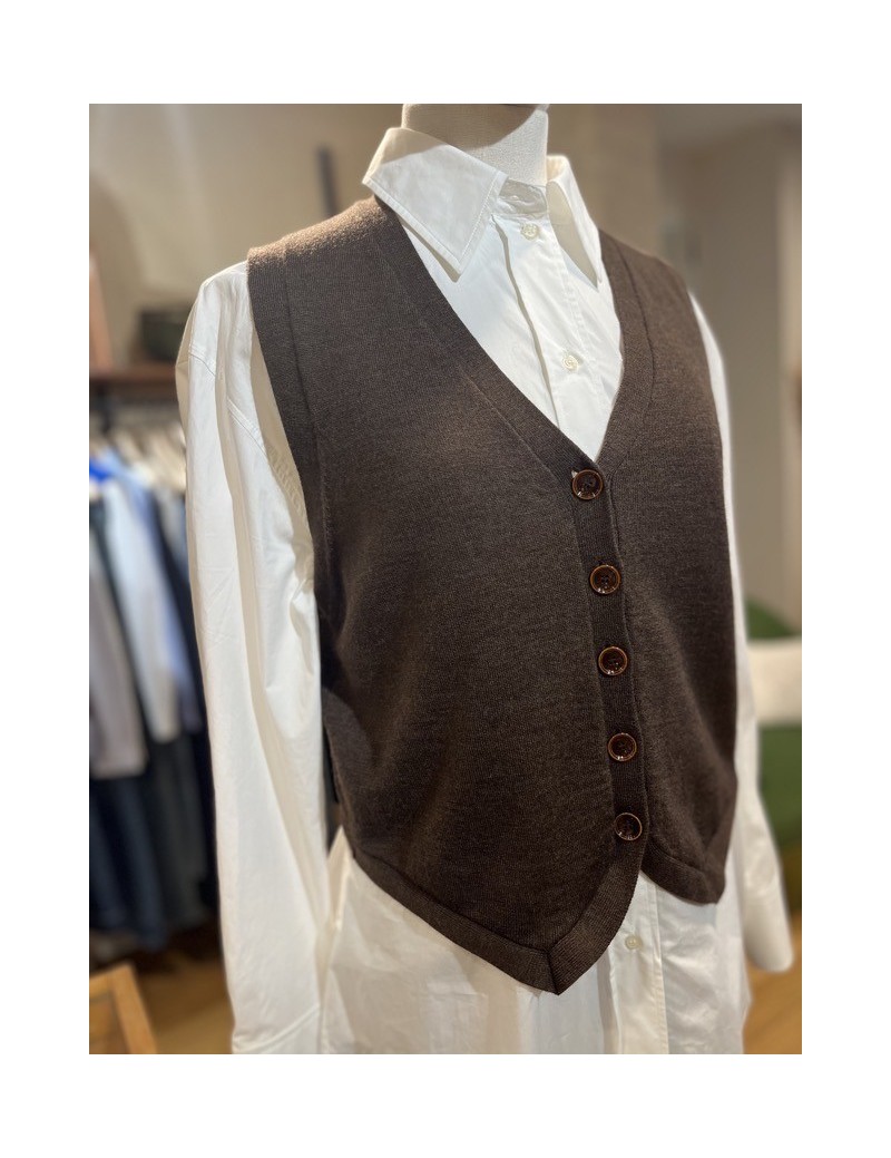 CARDIGAN GIANCARLO SANS MANCHE