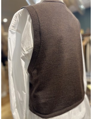 CARDIGAN GIANCARLO SANS MANCHE