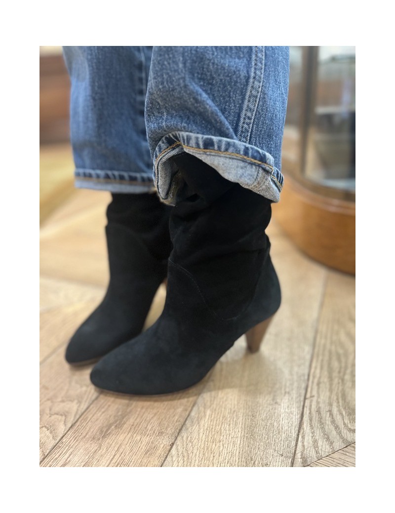 MI-BOTTES NOIRES 80'S