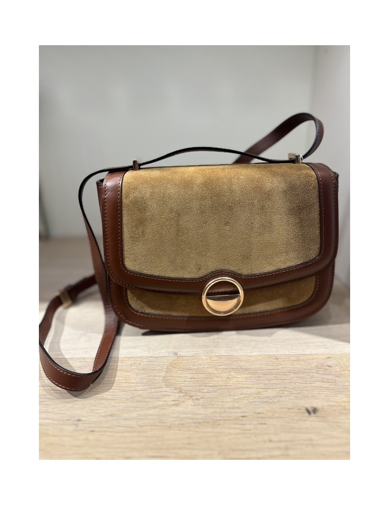 SAC À RABAT ROMY SUEDE & CUIR