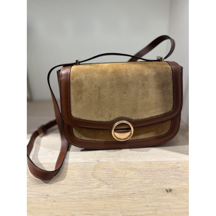 SAC À RABAT ROMY SUEDE & CUIR