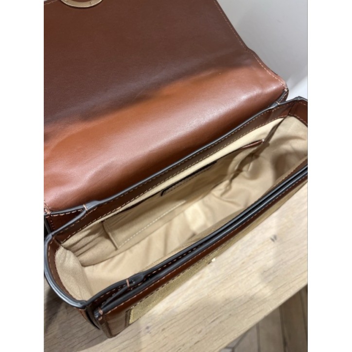 SAC À RABAT ROMY SUEDE & CUIR