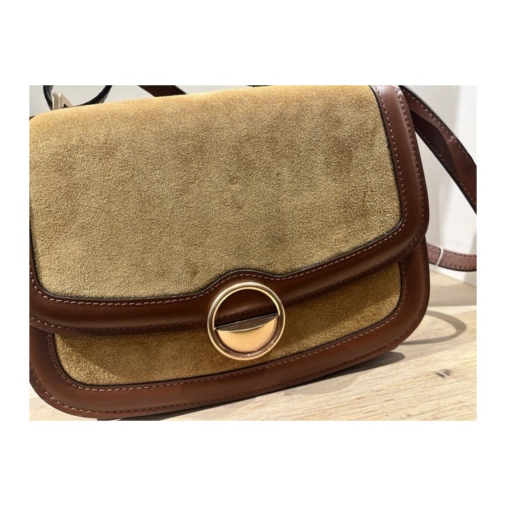 SAC À RABAT ROMY SUEDE & CUIR
