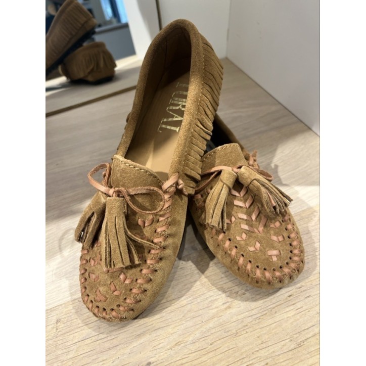 BALLERINE BASKET IRIS COGNAC