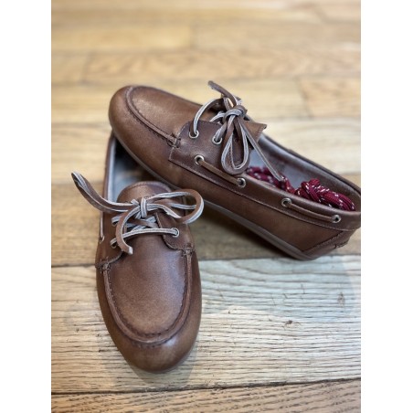 BOAT LOAFER BRUSHED - CUIR