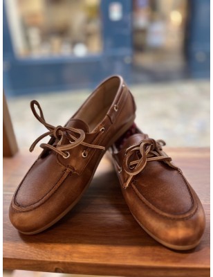 BOAT LOAFER BRUSHED - CUIR