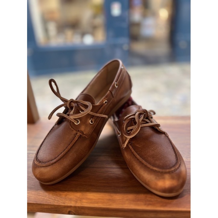 BOAT LOAFER BRUSHED - CUIR