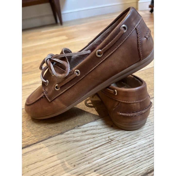 BOAT LOAFER BRUSHED - CUIR