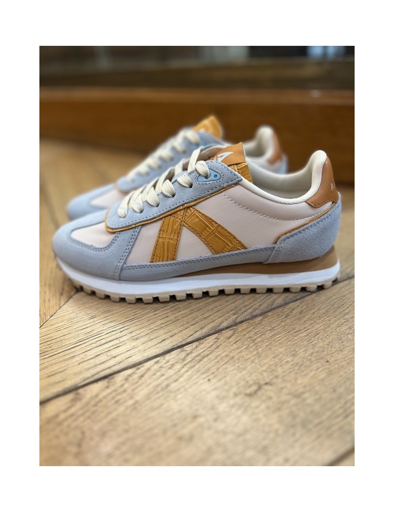 GATE BLUE BEIGE COGNAC CROC