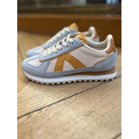 GATE BLUE BEIGE COGNAC CROC