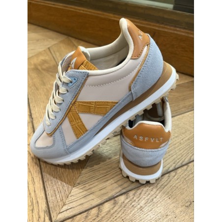 GATE BLUE BEIGE COGNAC CROC