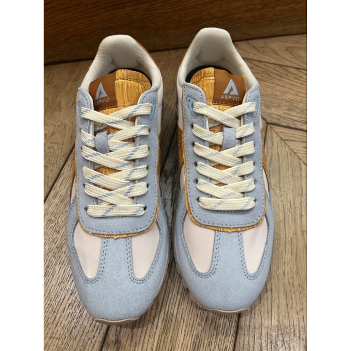 GATE BLUE BEIGE COGNAC CROC