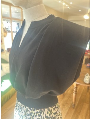 TSHIRT EPAULE NOIR