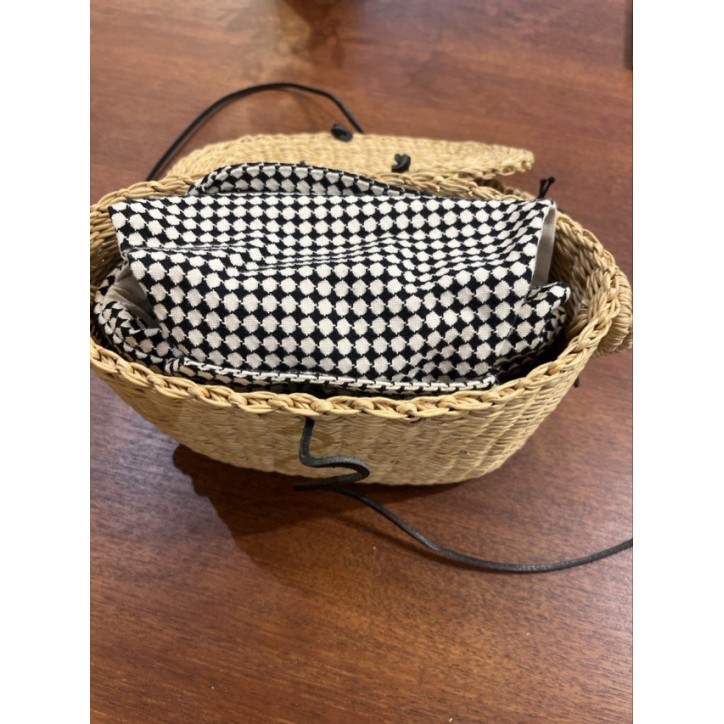 SAC MINI JEANNE EN PAILLE SAC MINI JEANNE EN PAILLE
