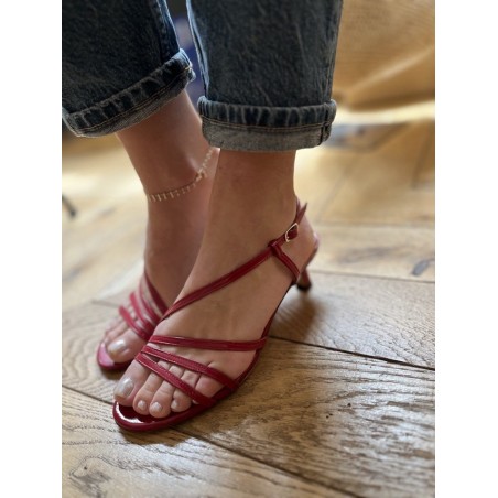 SANDALE N°464 ROUGE