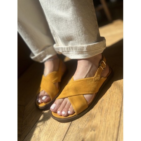 SANDALE AXELLE JAUNE