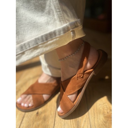 SANDALE AXELLE COGNAC